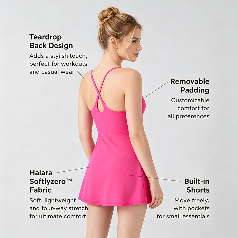🔥Last day promotion🔥Plush Backless Active Dress-Easy Peezy Edition