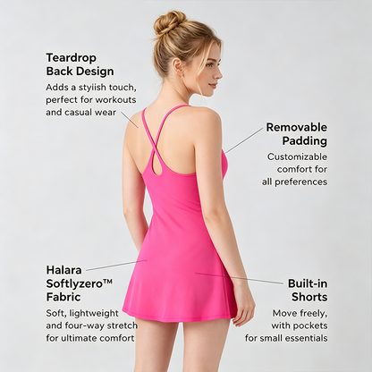 🔥Last day promotion🔥Plush Backless Active Dress-Easy Peezy Edition