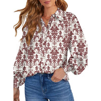 Burgundy Damask