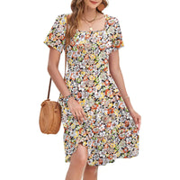Orange Yellow Floral