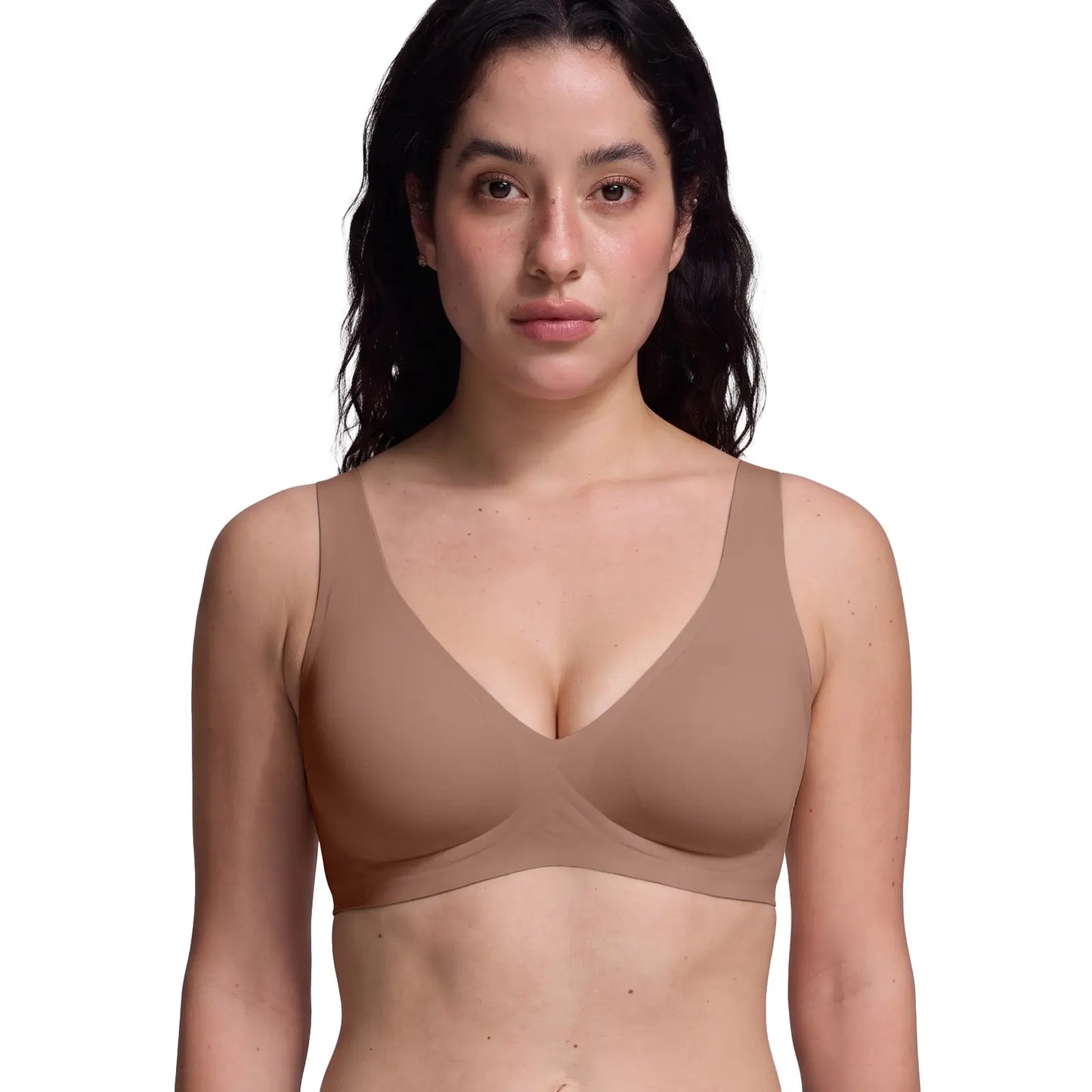 Wireless Womens Comfortable Wireless Bras Push Up Bralettes Seamless Tshirts Bras Deep V Everyday Bras