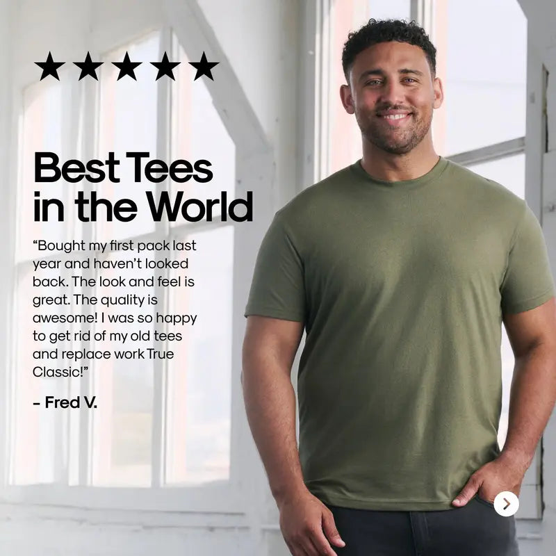 Men's 4-Pack Short Sleeve Crew Neck T-Shirts – Premium Fit for Everyday Comfort & Casual Style