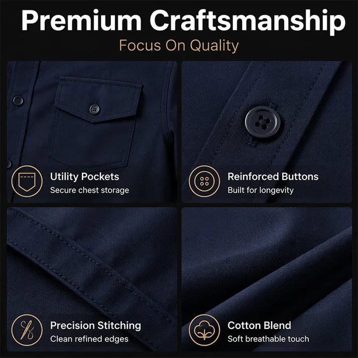 Men Two Piece Polyester Shirt Pants Set
